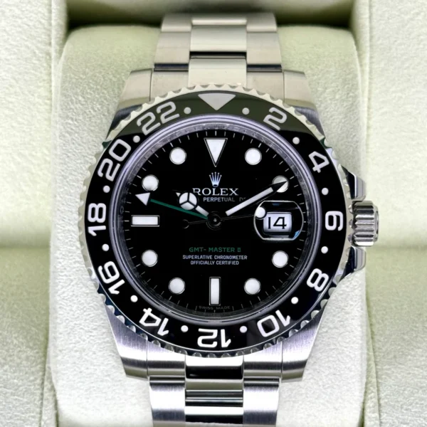 2009 Rolex GMT-Master II 40mm 116710LN Stainless Steel Black Dial