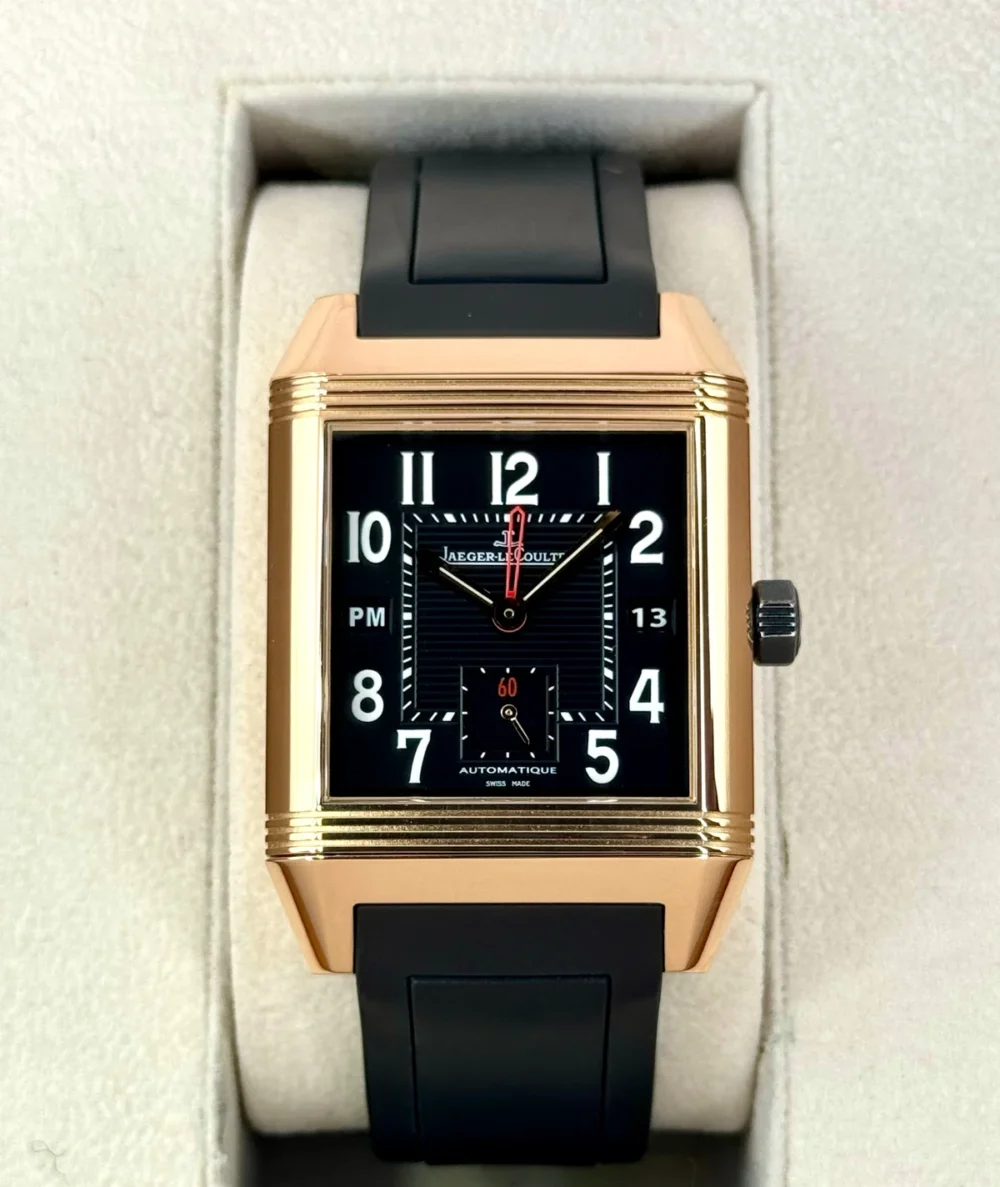 2014 Jaeger-Coultre Reverso Squadra Hometime 35mm 230.2.77 Rose Gold