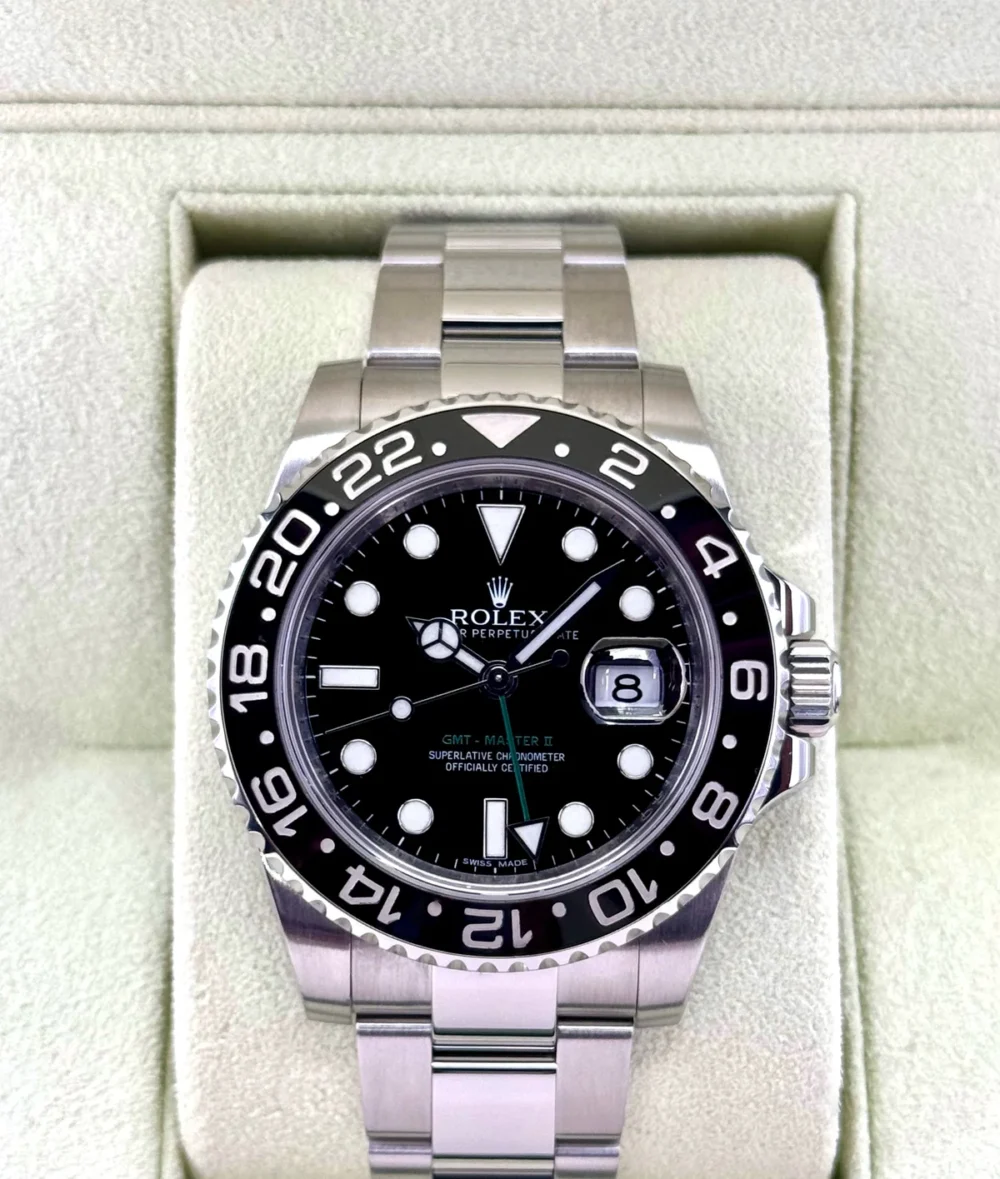 2012 Rolex GMT-Master II 40mm 116710LN Stainless Steel Black Dial