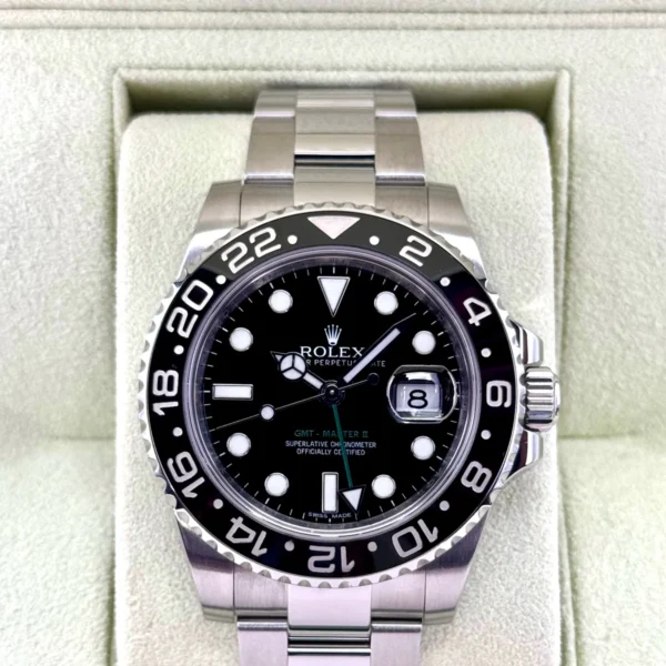 2012 Rolex GMT-Master II 40mm 116710LN Stainless Steel Black Dial