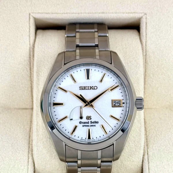 2017 Grand Seiko Spring Drive 40mm SBGA059 Titanium White Dial