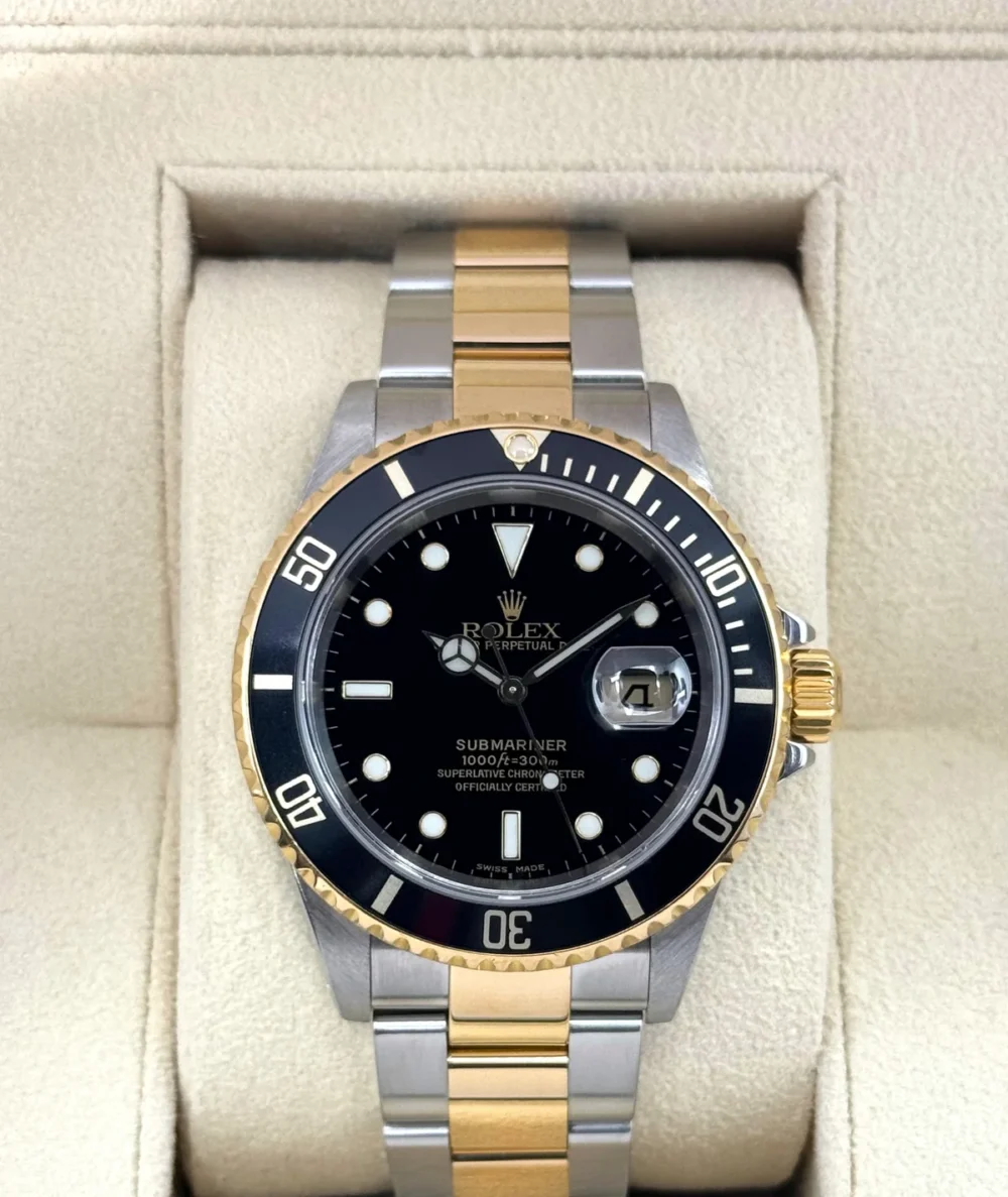 2005 Rolex Submariner 40mm 16613LN Two-Tone Black Dial