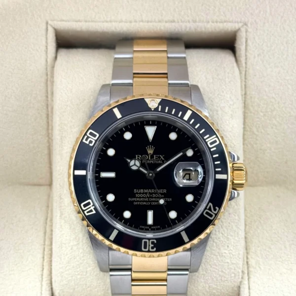 2005 Rolex Submariner 40mm 16613LN Two-Tone Black Dial