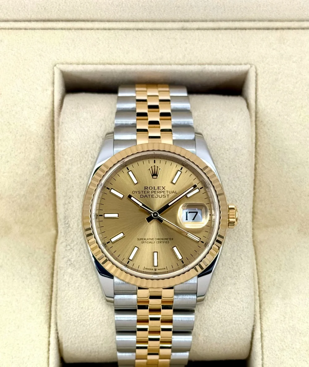 NEW 2025 Rolex Datejust 36mm 126233 Two-Tone Champagne Dial