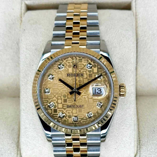 2019 Datejust 36mm 126233 Two-Tone Jubilee 10 Diamond Anniversary Dial