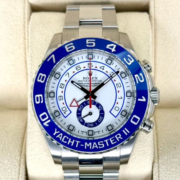 2013 Rolex Yacht-Master II 44mm 116680 Stainless Steel White Dial