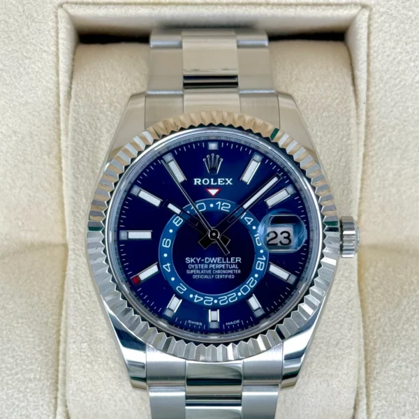Sky-Dweller 42mm 326934 Stainless Steel Oyster Blue Dial