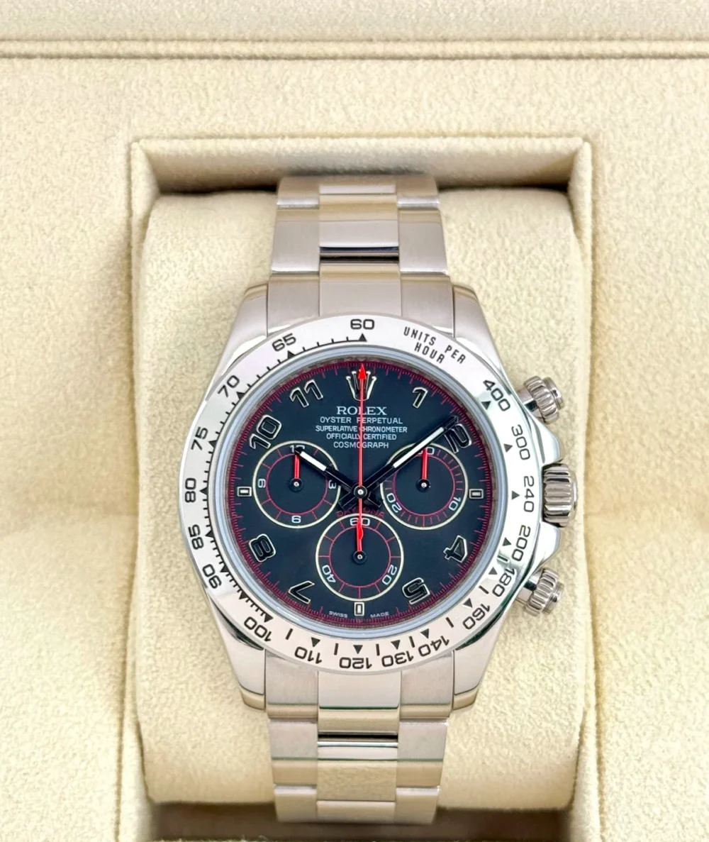 2010 Rolex Daytona 40mm 116509 White Gold Grey Arabic Racing Dial
