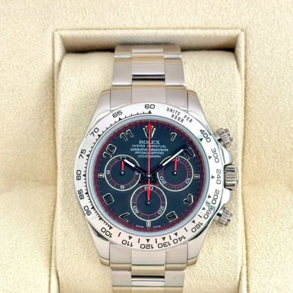 2010 Rolex Daytona 40mm 116509 White Gold Grey Arabic Racing Dial