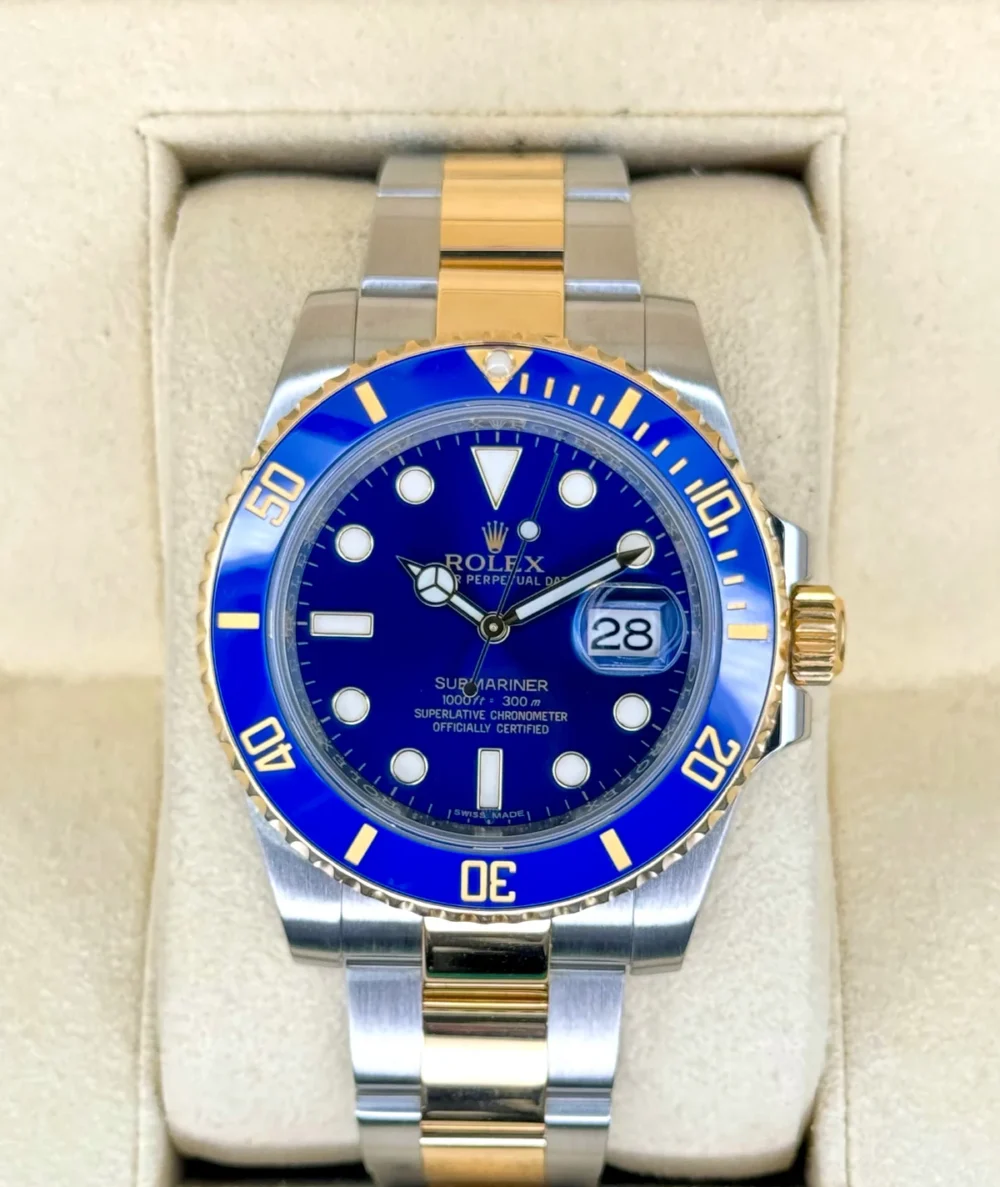 2016 Rolex Submariner "Bluesy" 40mm 116613LB Two-Tone Blue Dial