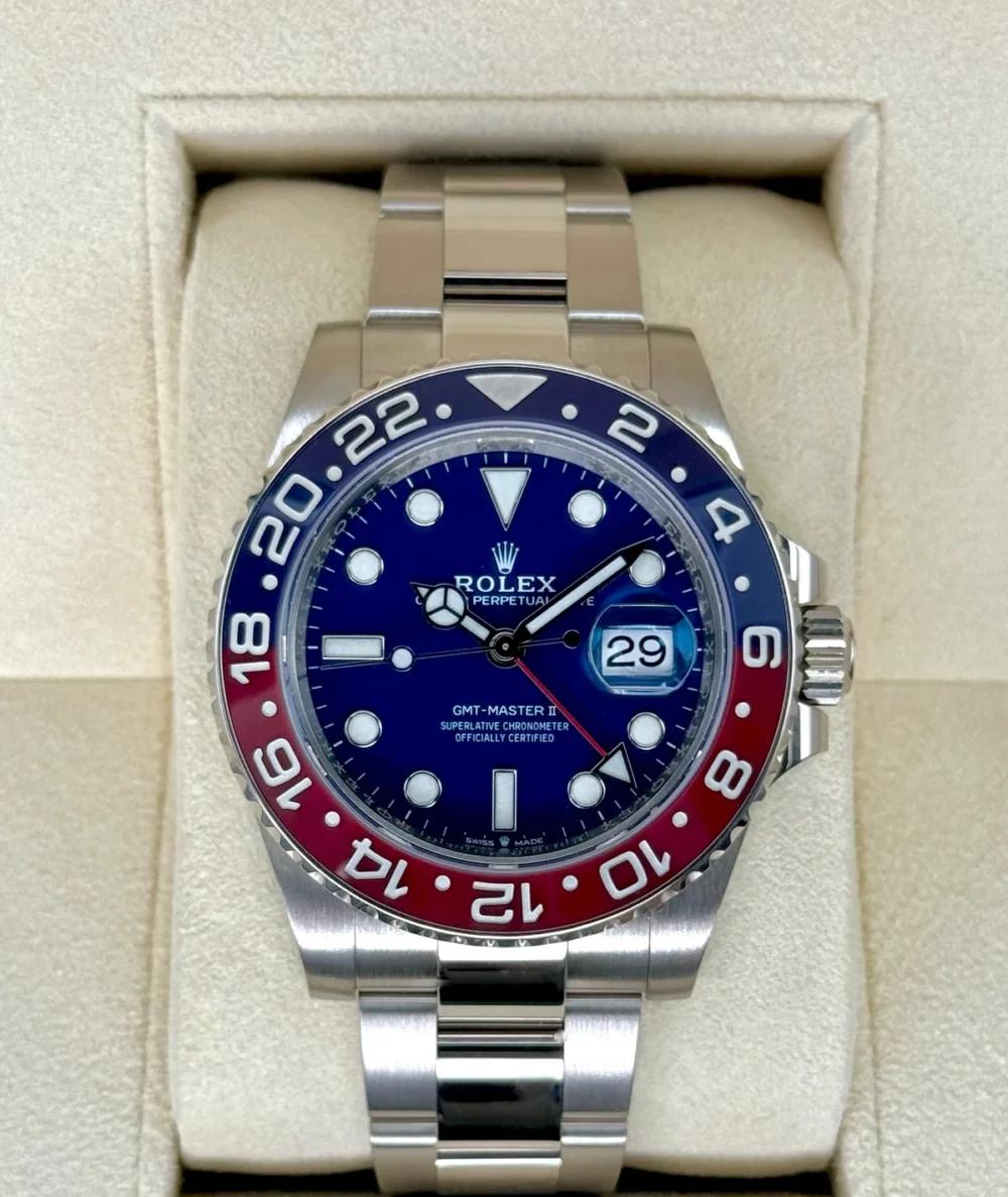 2022 Rolex GMT-Master II "Pepsi" 40mm 126719BLRO White Gold Oyster
