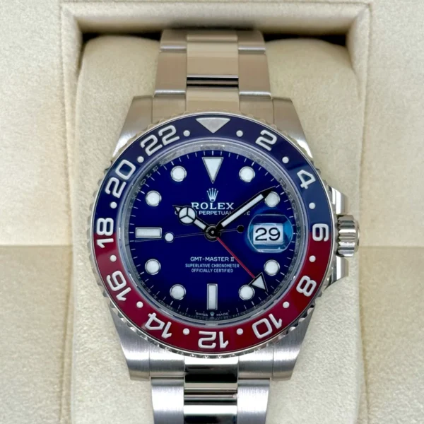 2022 Rolex GMT-Master II "Pepsi" 40mm 126719BLRO White Gold Oyster