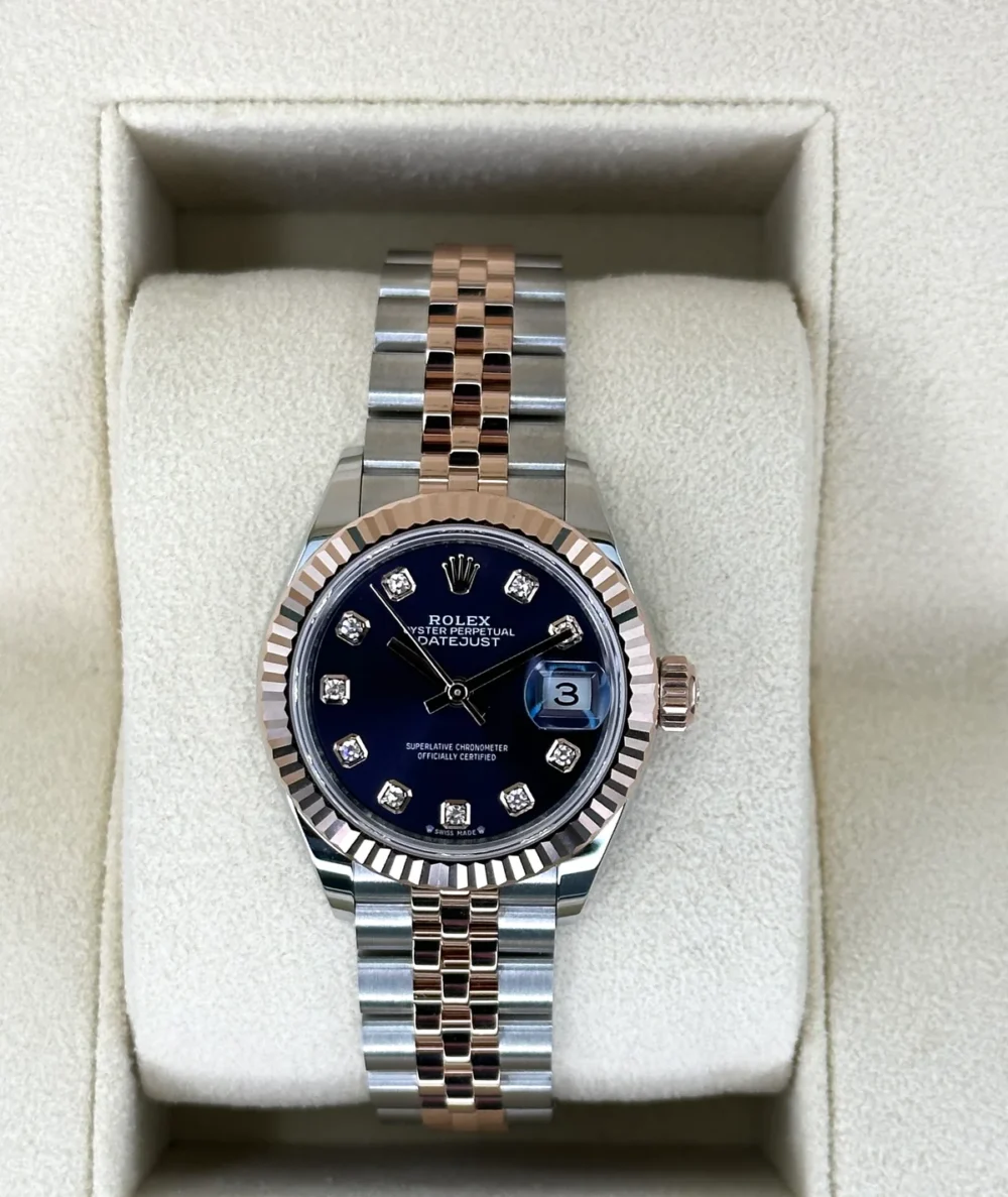 NEW 2025 Rolex Ladies Datejust 28mm 279171 Two-Tone Purple Diamond Dial