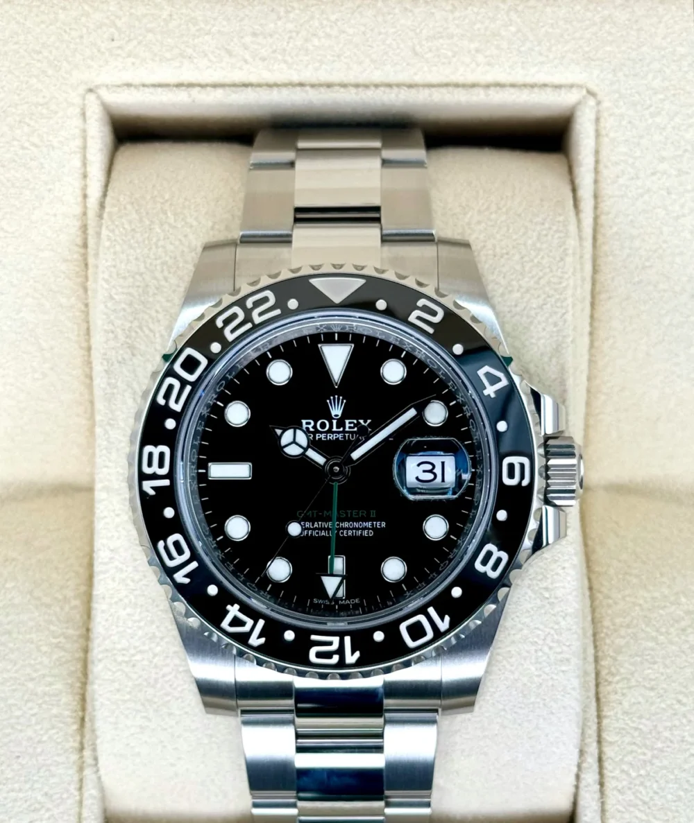 NEW OLD STOCK 2020 Rolex GMT-Master II 40mm 116710LN Black Dial