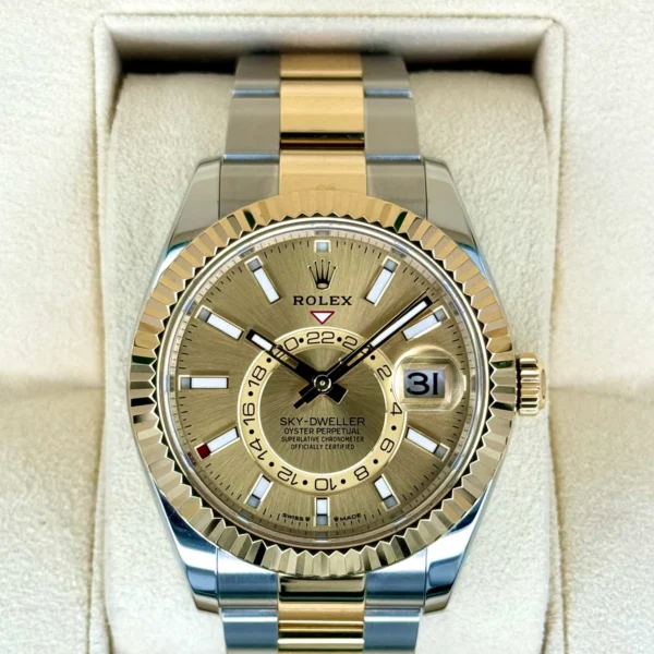 2024 Rolex Sky-Dweller 42mm 336933 Oyster Champagne Dial