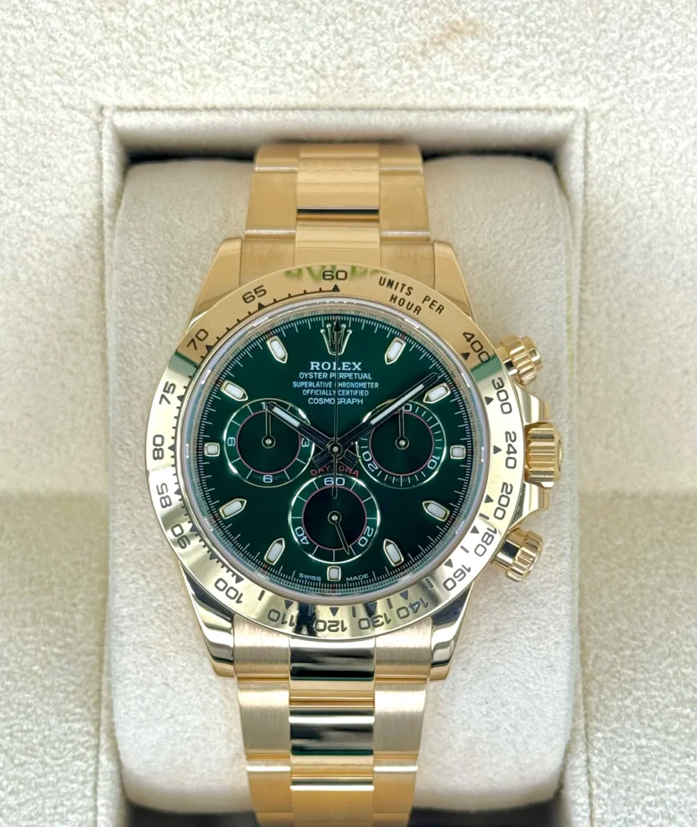 2022 Rolex Daytona "John Mayer" 40mm 116508 Yellow Gold Green Dial