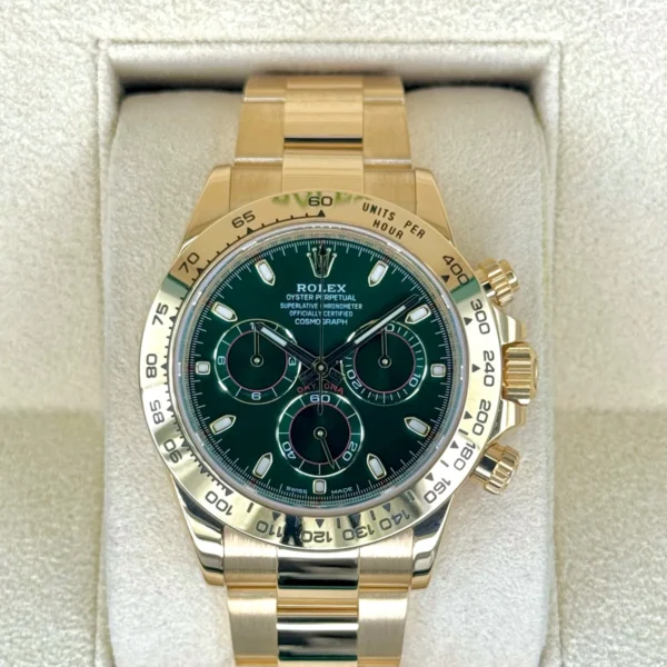 2022 Rolex Daytona "John Mayer" 40mm 116508 Yellow Gold Green Dial