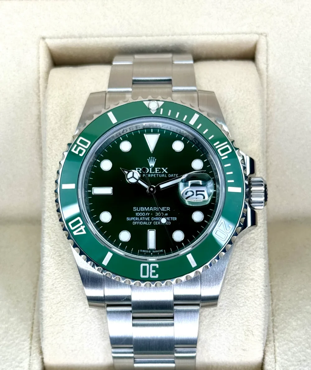 2015 Rolex Submariner "Hulk" 40mm 116610LV Green Dial