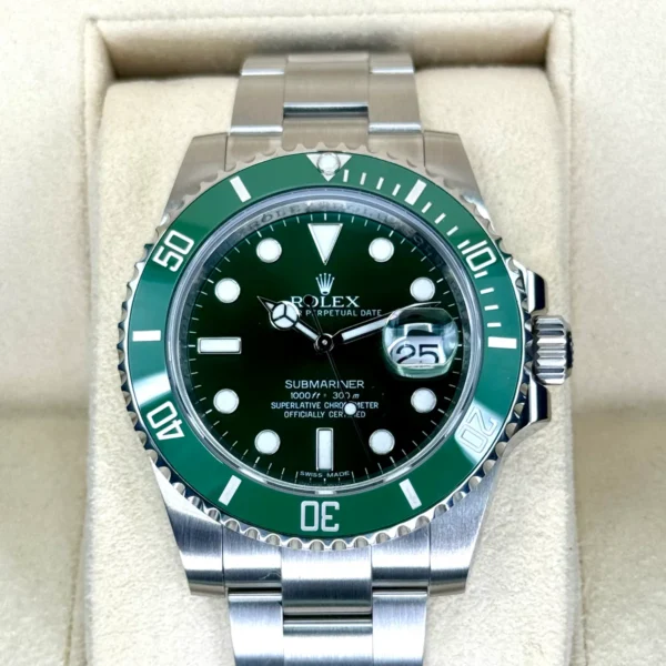 2015 Rolex Submariner "Hulk" 40mm 116610LV Green Dial