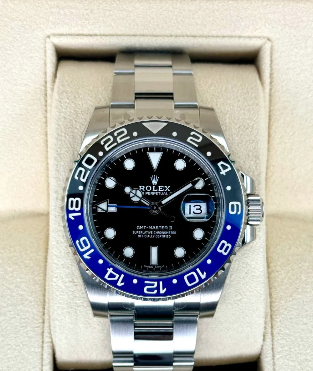 NEW OLD STOCK 2017 Rolex GMT-Master II "Batman" 40mm 116710BLNR Oyster