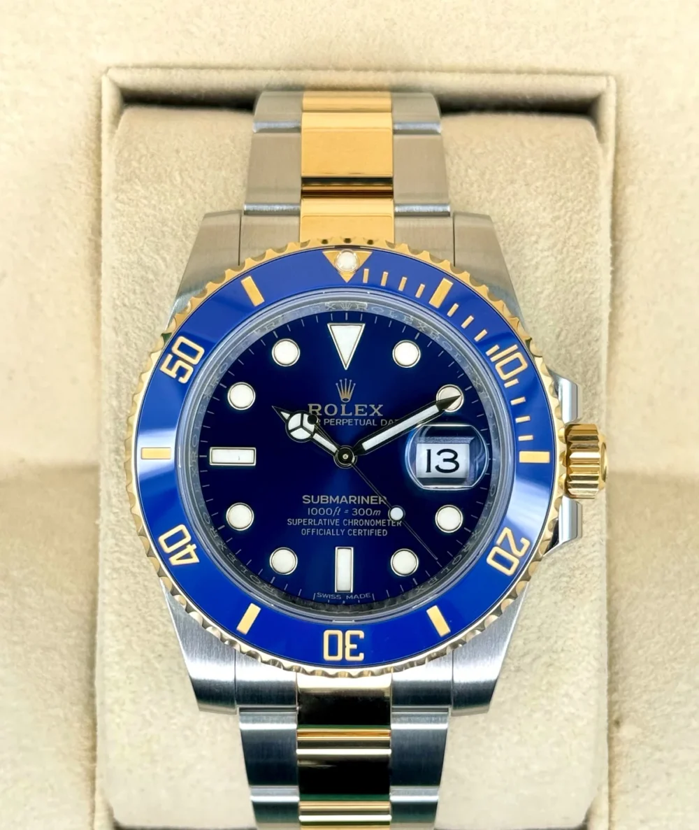 2020 Rolex Submariner "Bluesy" 40mm 116613LB Two-Tone Blue Dial