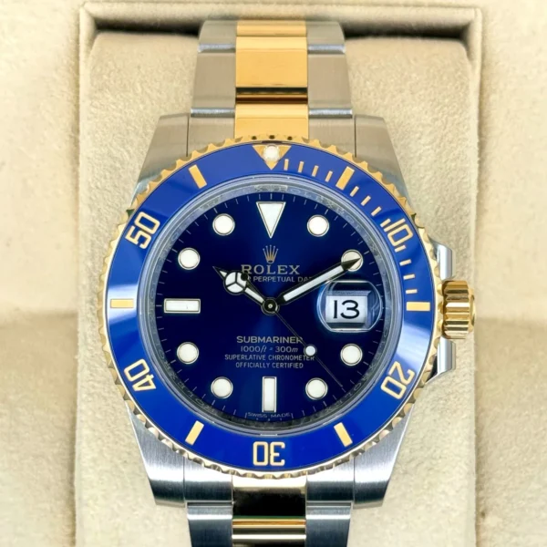 2020 Rolex Submariner "Bluesy" 40mm 116613LB Two-Tone Blue Dial
