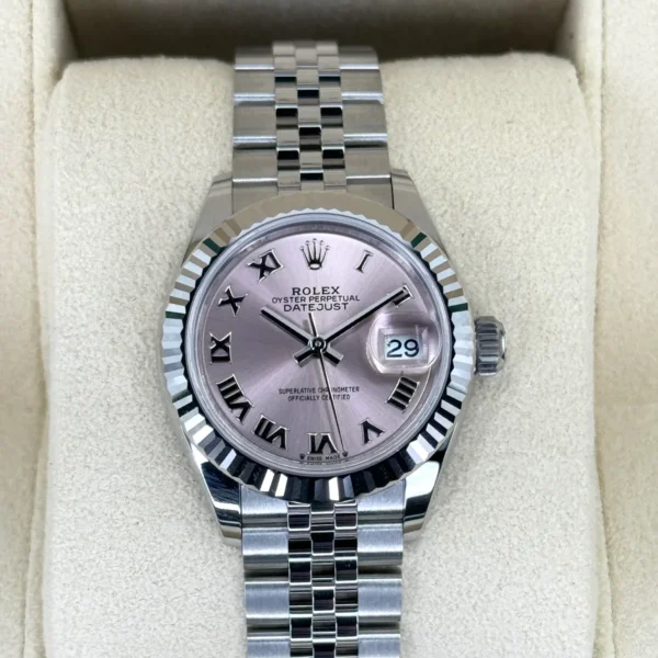 NEW 2025 Lady Datejust 28mm 279174 Stainless Steel Jubilee Pink Dial