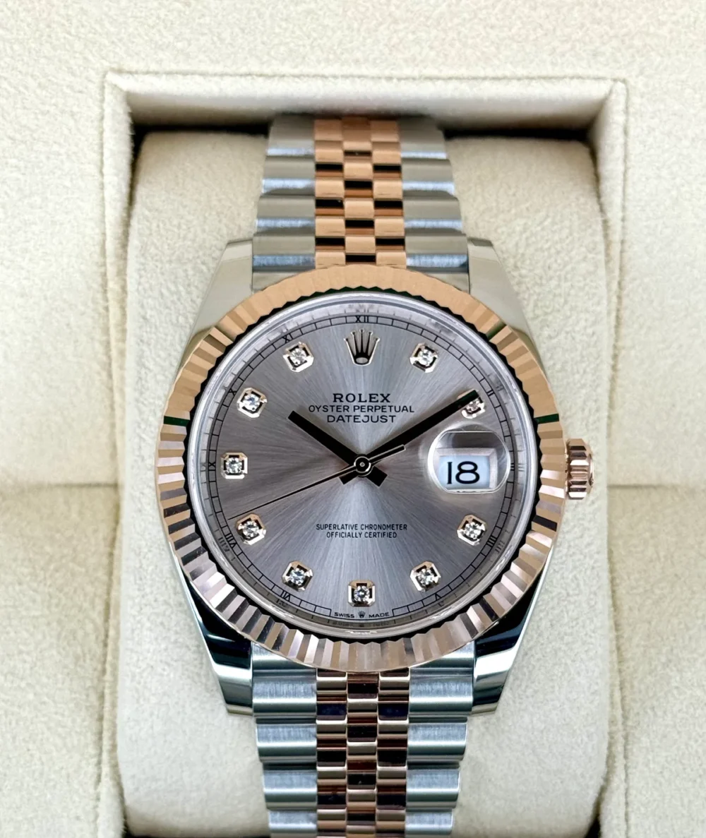 NEW 2025 Rolex Datejust 41mm 126331 Two-Tone Jubilee Sundust Diamond Dial