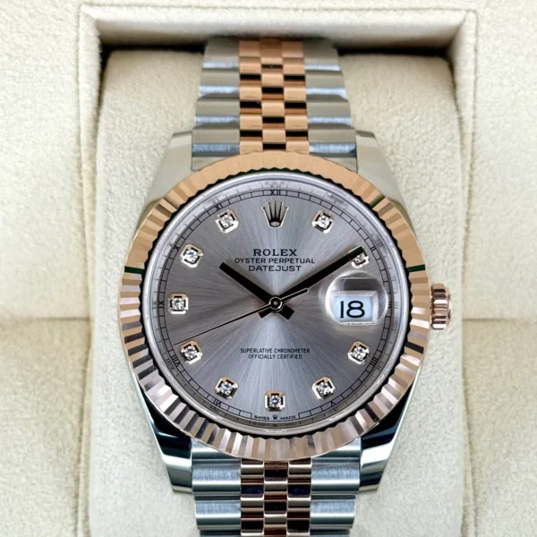 NEW 2025 Rolex Datejust 41mm 126331 Two-Tone Jubilee Sundust Diamond Dial