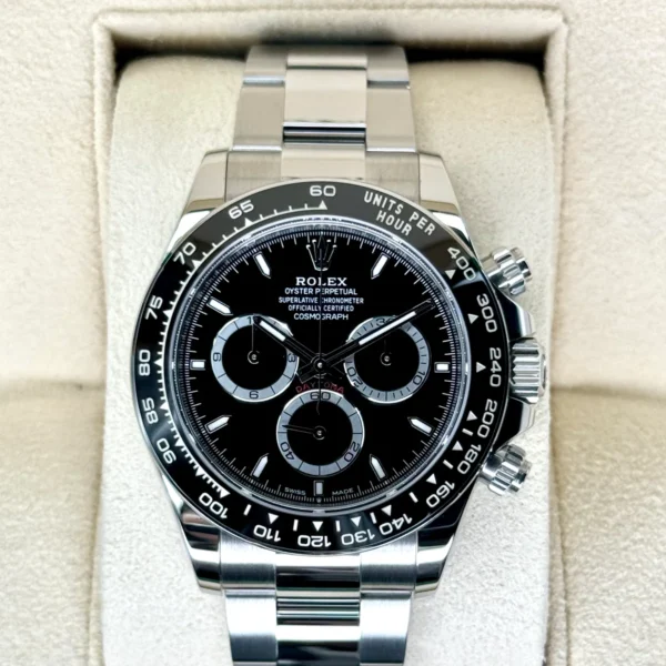 2024 Rolex Daytona 40mm 126500LN Stainless Steel Black Dial
