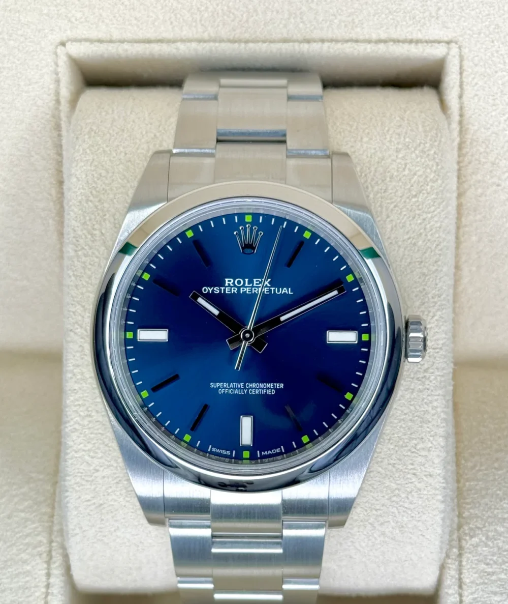 Rolex Oyster Perpetual 39mm 114300 Blue Dial