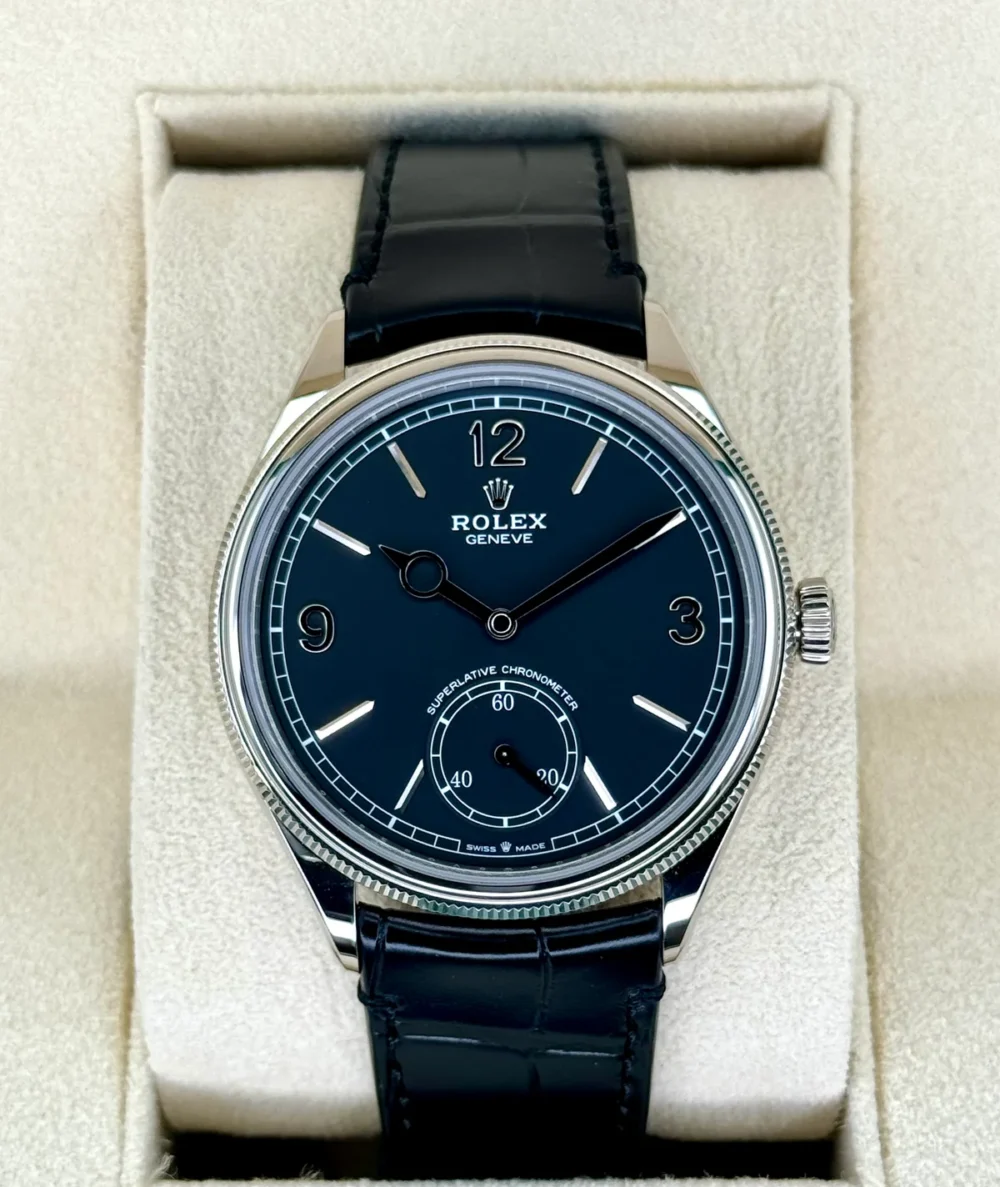 NEW 2024 Rolex 1908 39mm 52509 18k White Gold Black Dial