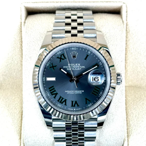 NEW 2023 Rolex Datejust 41mm 126334 Stainless Steel Jubilee Wimbledon Dial