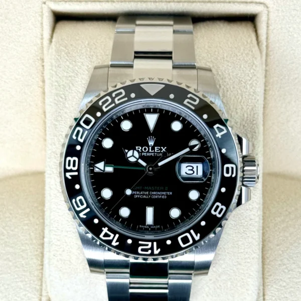 NEW 2022 Rolex GMT-Master II 40mm 116710LN Stainless Steel Black Dial