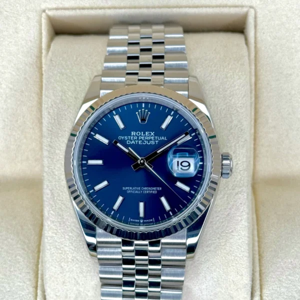 2020 Rolex Datejust 36mm 126234 Stainless Steel Jubilee Blue Dial