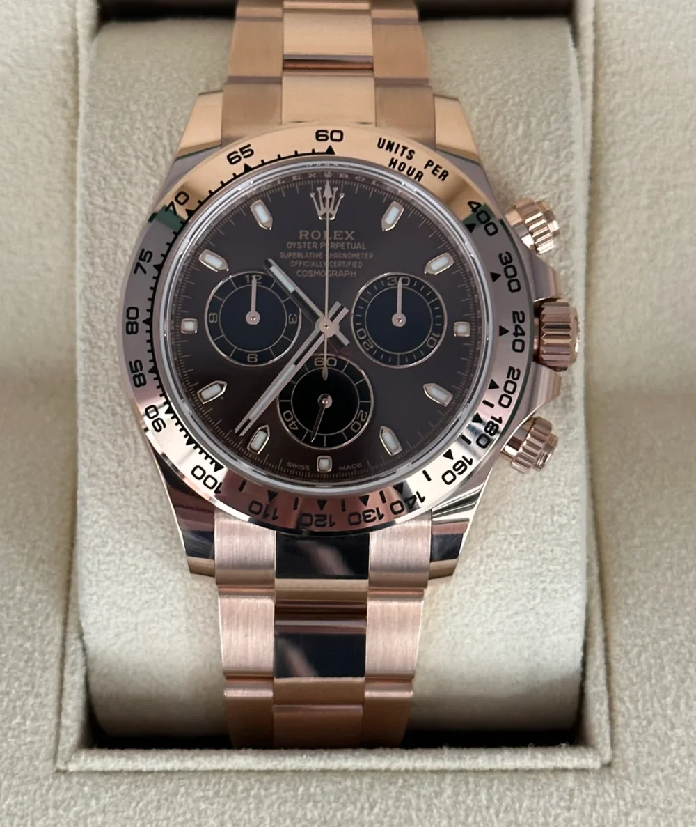 NEW 2023 Rolex Daytona 40mm 116505 Rose Gold Chocolate Dial