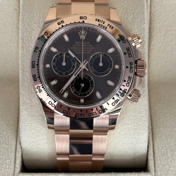NEW 2023 Rolex Daytona 40mm 116505 Rose Gold Chocolate Dial