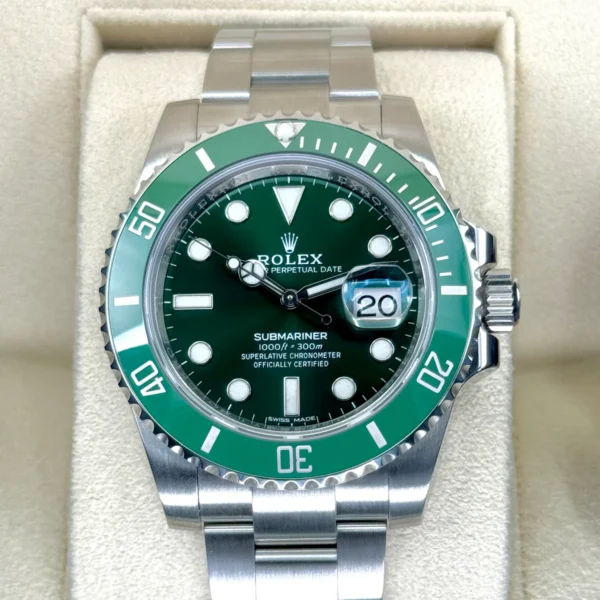2019 Rolex Submariner "Hulk" 40mm 116610LV Green Dial