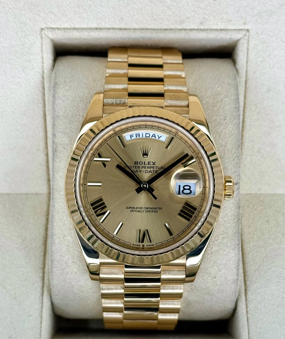 2021 Rolex Day-Date 40mm 228238 Presidential Champagne Dial