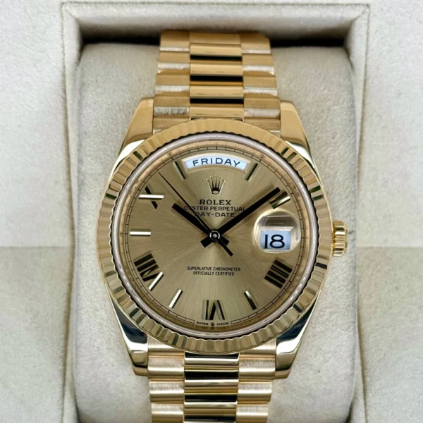 2021 Rolex Day-Date 40mm 228238 Presidential Champagne Dial