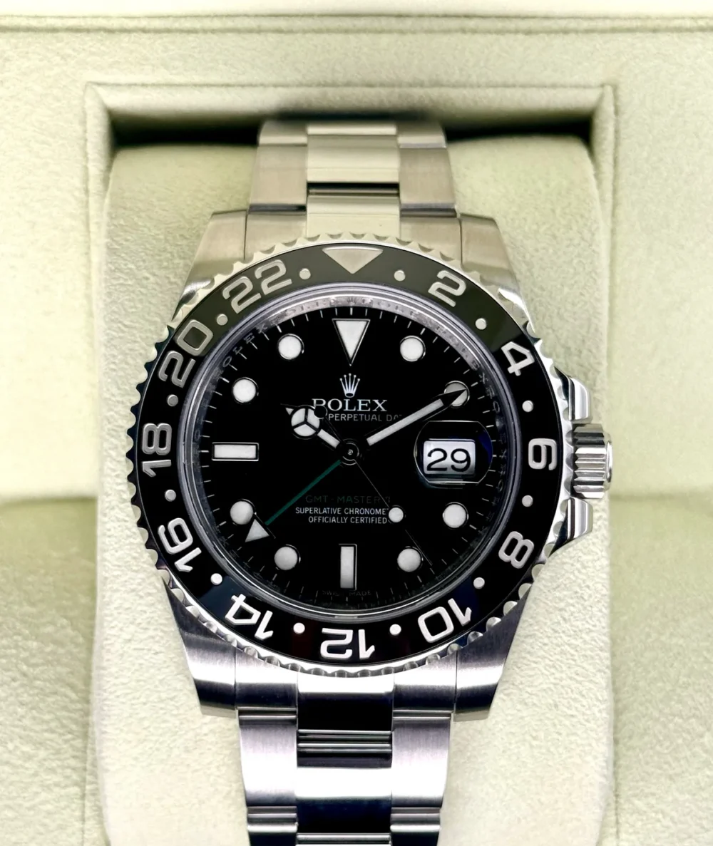 2013 Rolex GMT-Master II 40mm 116710LN Stainless Steel Black Dial