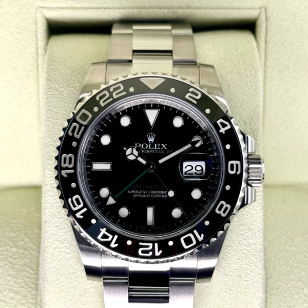 2013 Rolex GMT-Master II 40mm 116710LN Stainless Steel Black Dial