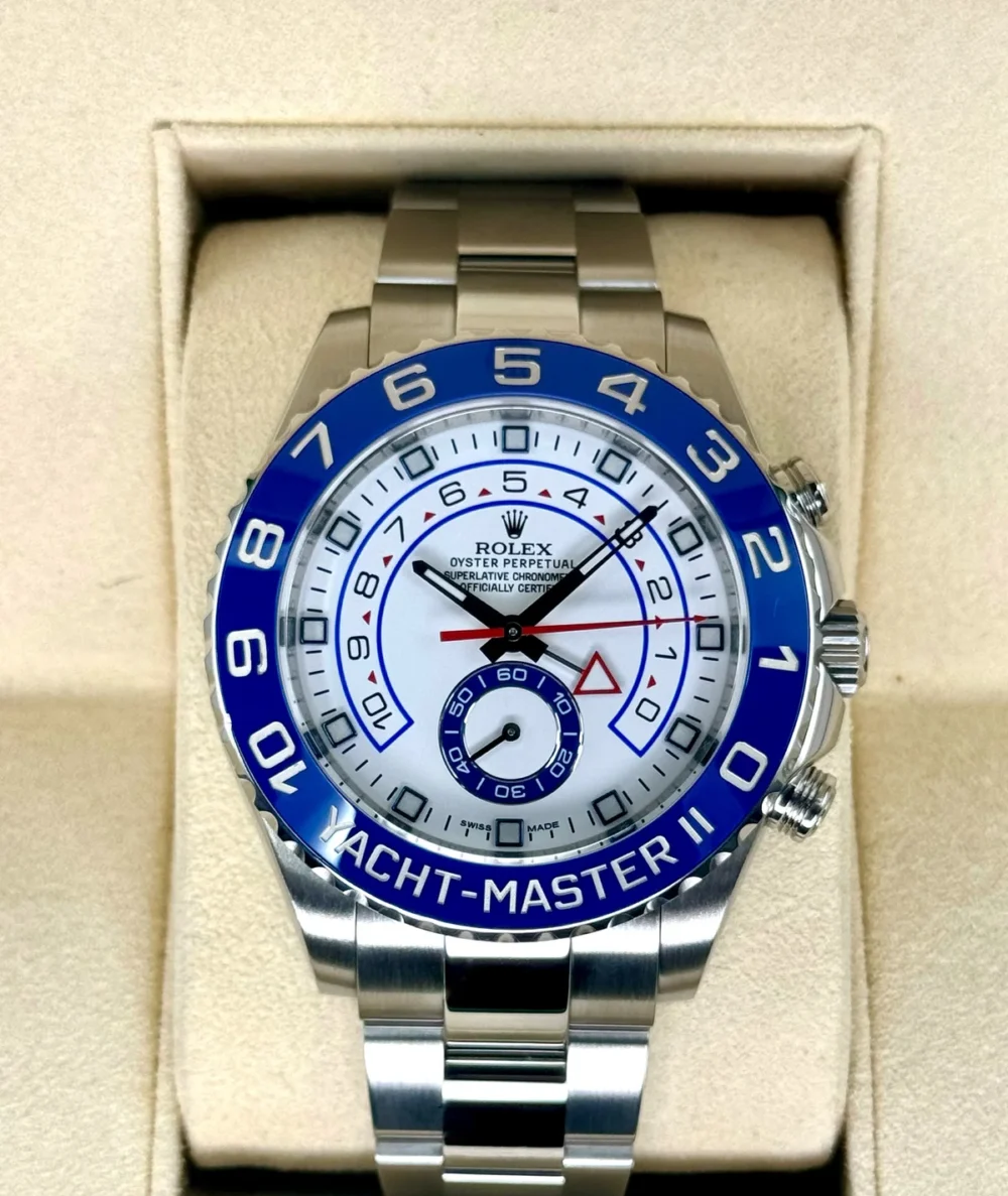2016 Rolex Yacht-Master II 44mm 116680 Stainless Steel White Dial
