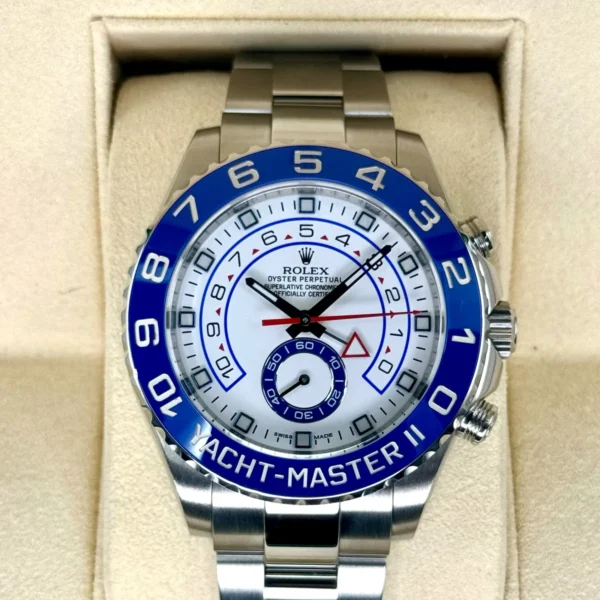 2016 Rolex Yacht-Master II 44mm 116680 Stainless Steel White Dial