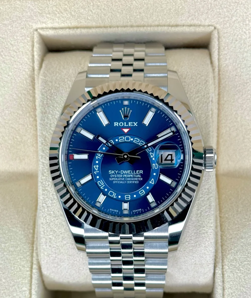 NEW 2023 Rolex Sky-Dweller 42mm 326934 Jubilee Blue Dial