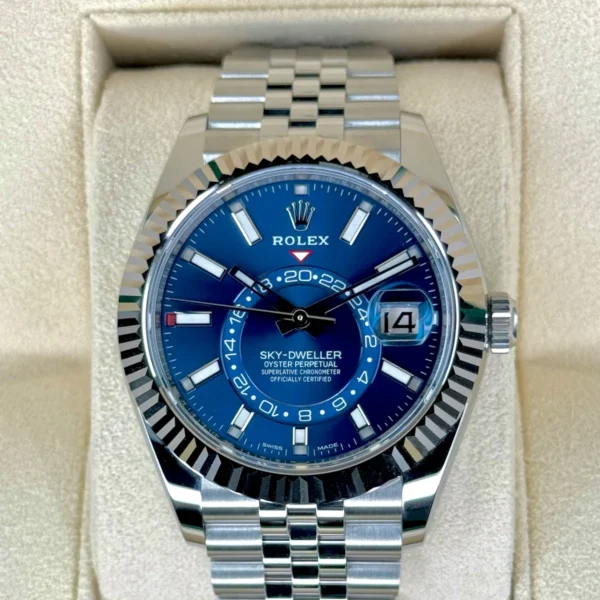 NEW 2023 Rolex Sky-Dweller 42mm 326934 Jubilee Blue Dial