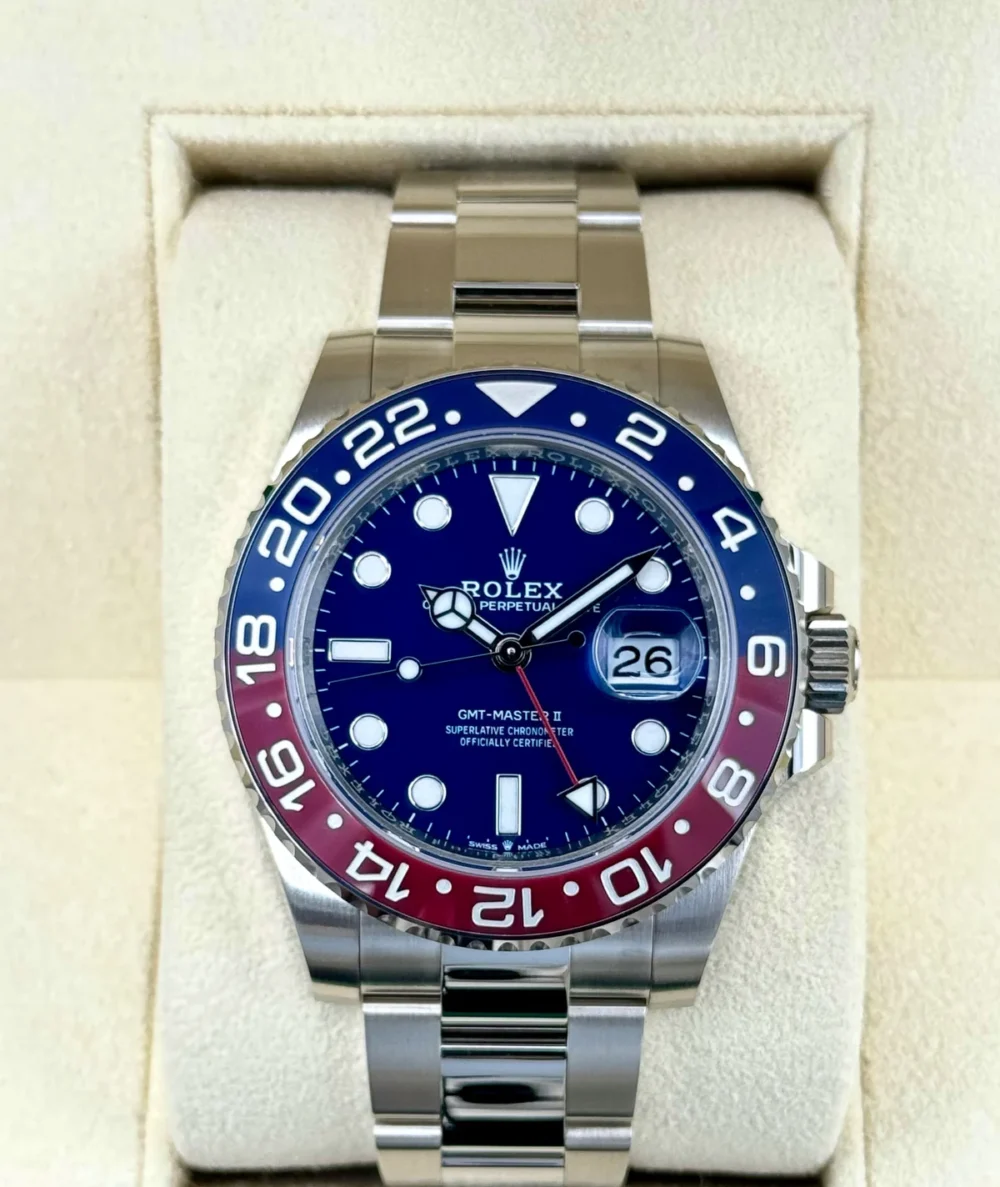 NEW 2023 Rolex GMT-Master II "Pepsi" 40mm 126719BLRO White Gold Oyster