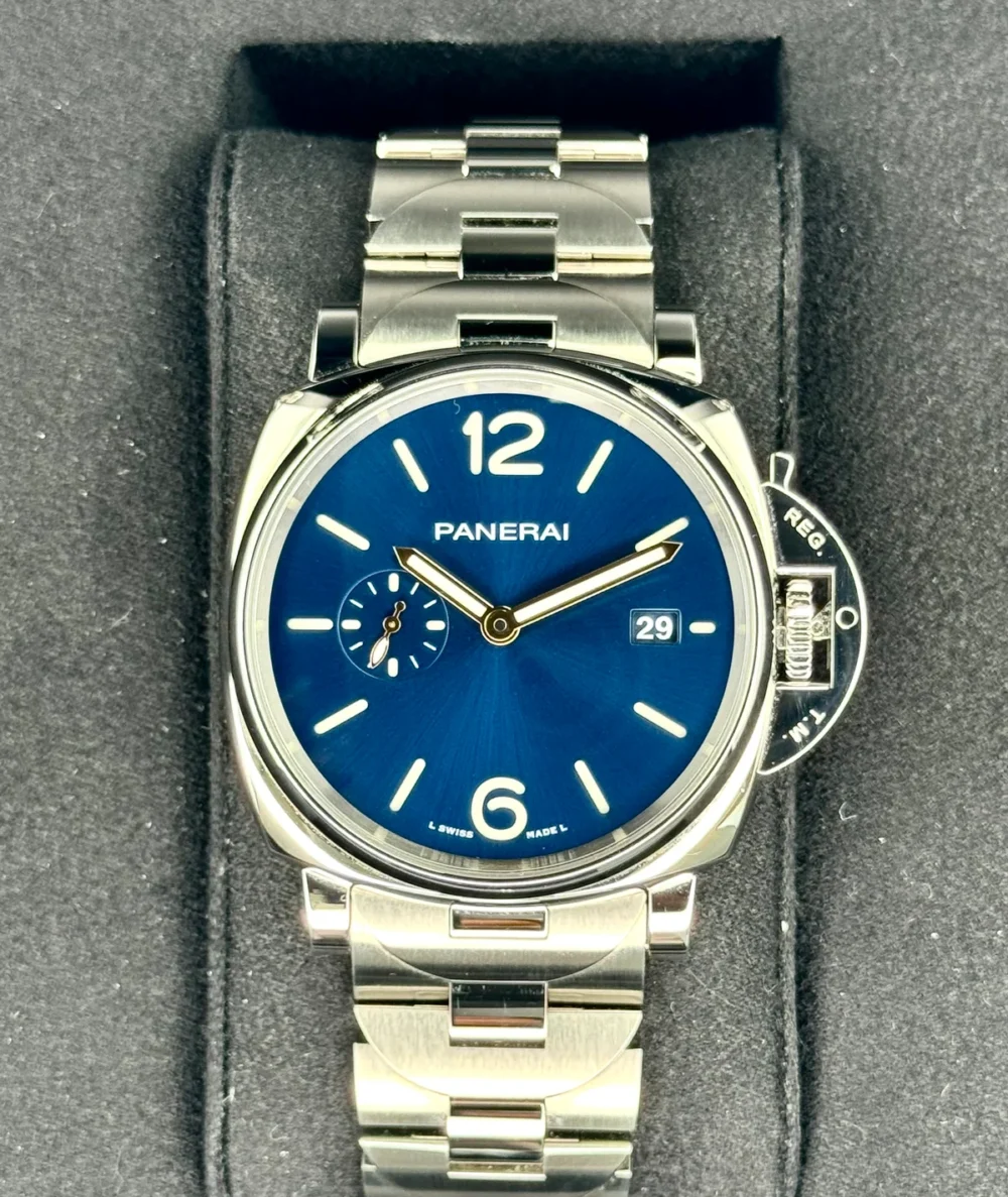 2023 Panerai Luminor Due 42mm PAM01124 Stainless Steel Blue Dial