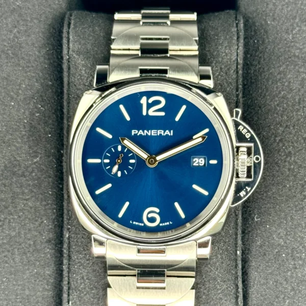 2023 Panerai Luminor Due 42mm PAM01124 Stainless Steel Blue Dial