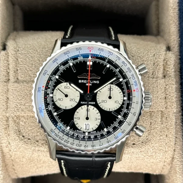 NEW 2024 Breitling Chronograph 42mm AB0139 Stainless Steel Black Dial